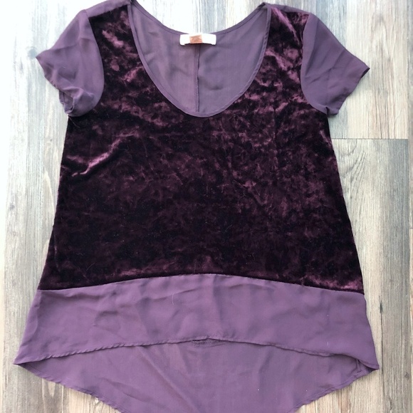 Band of Gypsies / Velvet Merlot Top - Picture 1 of 3